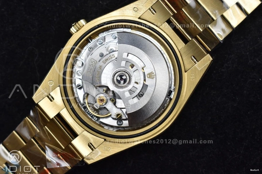 DayDate Bracelet 904L Gain President Steel GMF 40 YG Diamond Gold Markers A3255 Dial Weight V2 On 0111